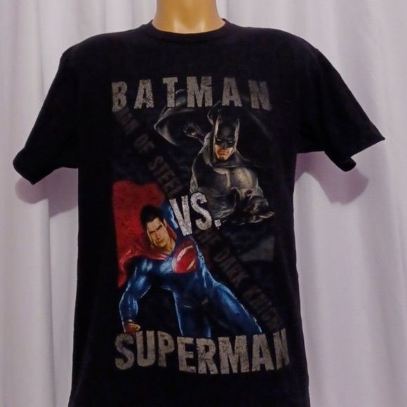 Batman VS. Superman T Shirt XL Dark Knight Man Of Steel - Picture 4 of 5